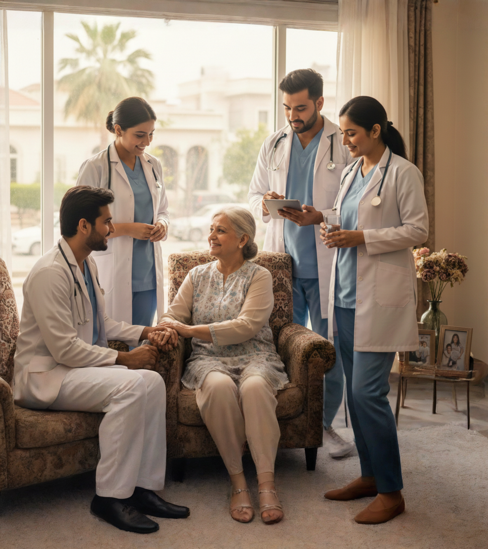 Al Qamar Lajpal home staff support
