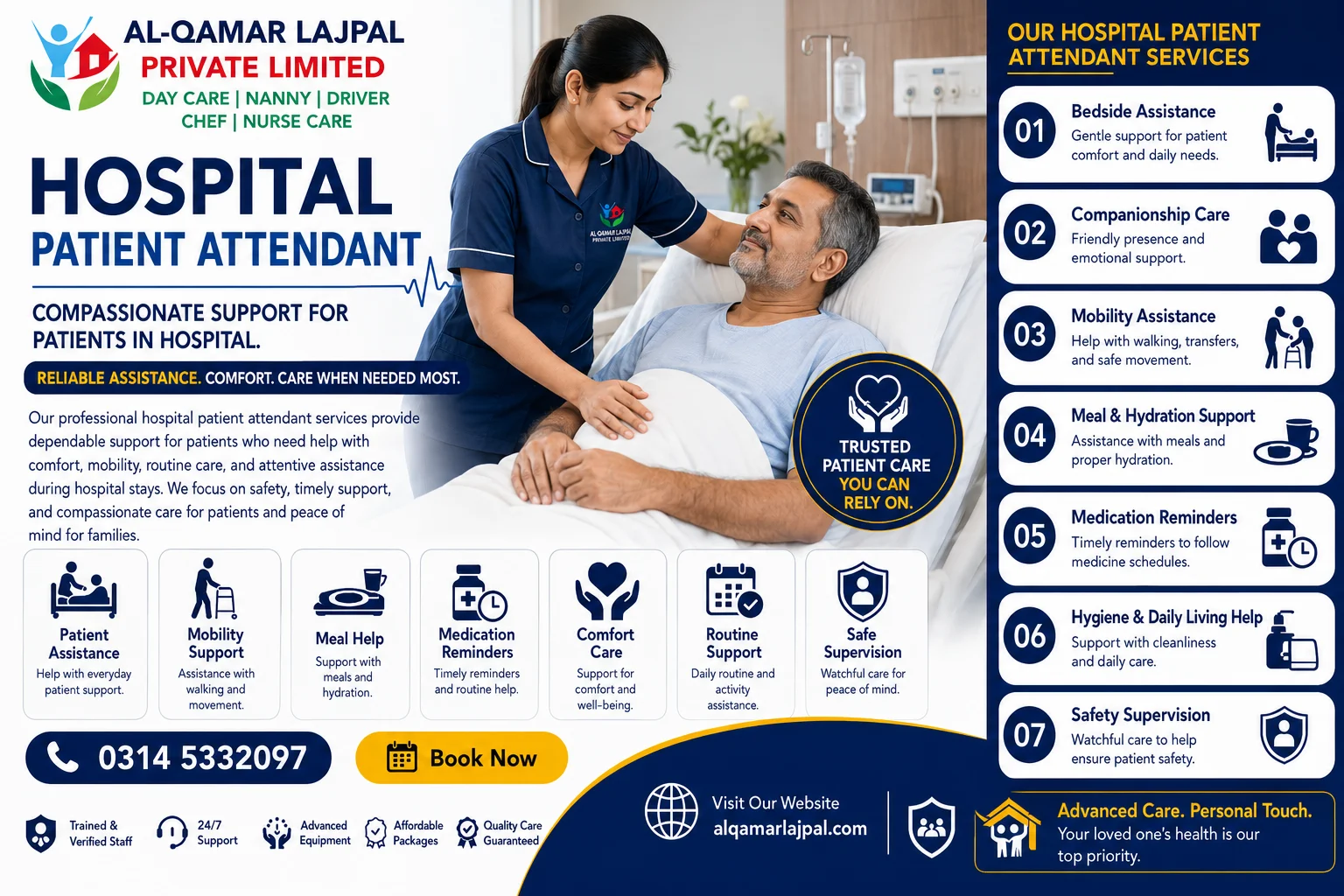 Hospital Patient Attendant Islamabad