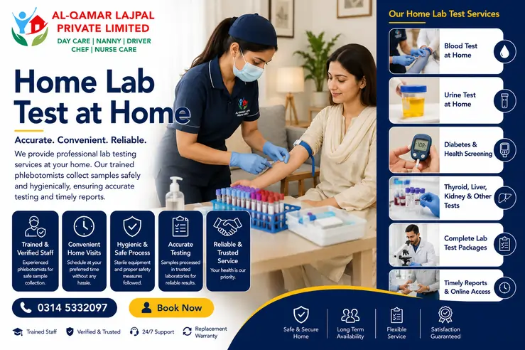 Professional home lab test and blood sample collection services in Islamabad and Rawalpindi